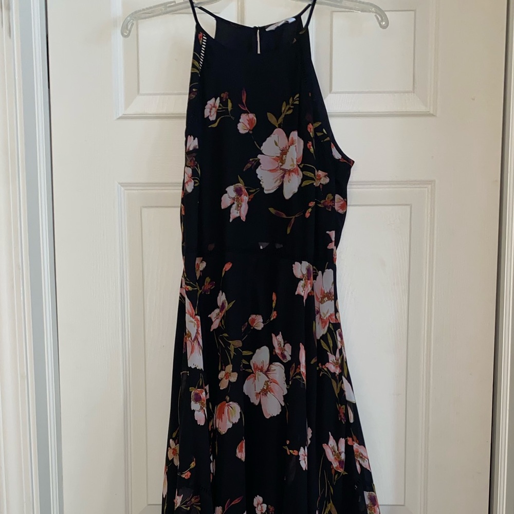 Candies Floral Black Midi Dress